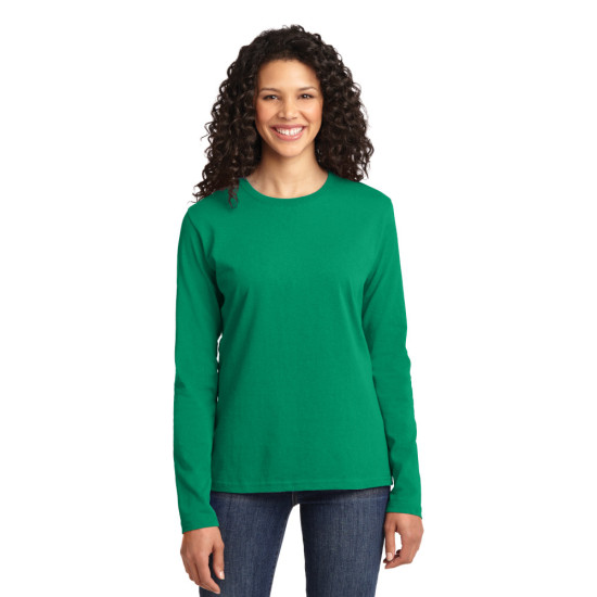 Port & Company® Ladies Long Sleeve Core Cotton Tee
