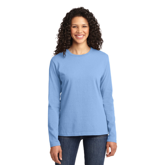 Port & Company® Ladies Long Sleeve Core Cotton Tee