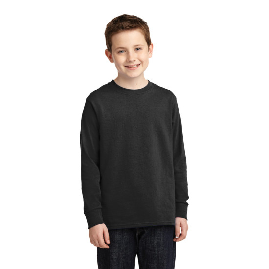 Port & Company® Youth Long Sleeve Core Cotton Tee