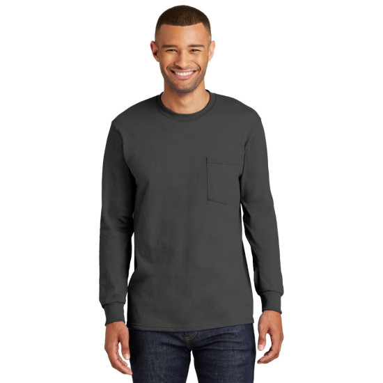 Port & Company® Long Sleeve Essential Pocket Tee
