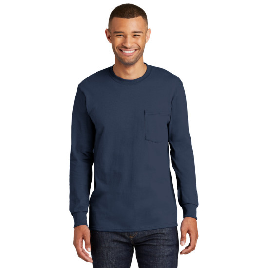 Port & Company® Long Sleeve Essential Pocket Tee