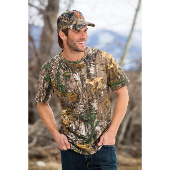 Russell Outdoors™ Realtree® Long Sleeve Explorer 100% Cotton T-Shirt with Pocket