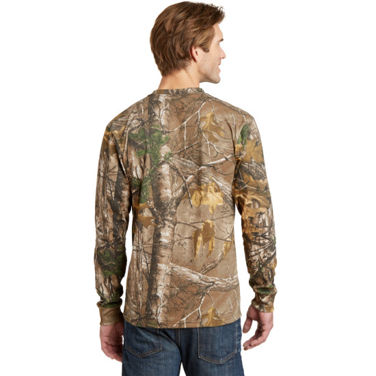 Russell Outdoors™ Realtree® Long Sleeve Explorer 100% Cotton T-Shirt with Pocket
