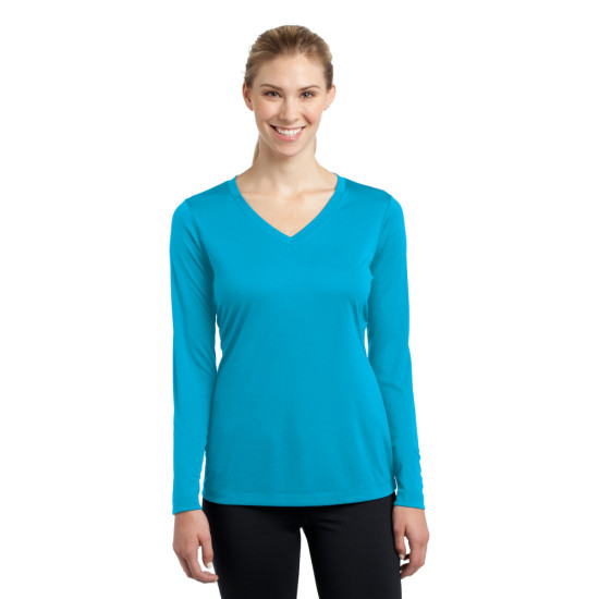 Sport-Tek® Ladies Long Sleeve PosiCharge® Competitor™ V-Neck Tee