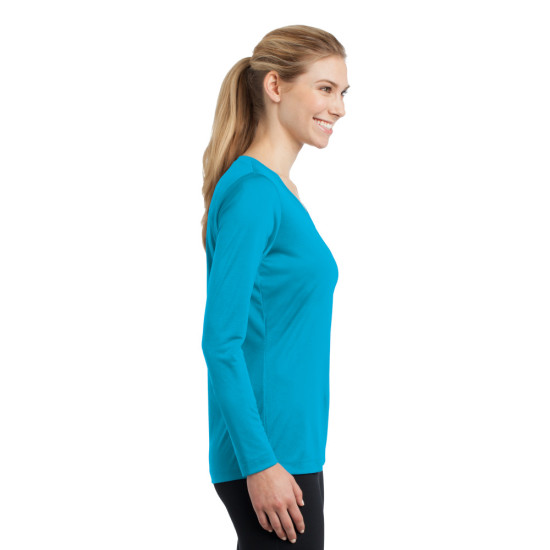 Sport-Tek® Ladies Long Sleeve PosiCharge® Competitor™ V-Neck Tee