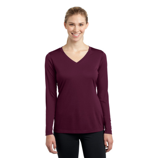 Sport-Tek® Ladies Long Sleeve PosiCharge® Competitor™ V-Neck Tee