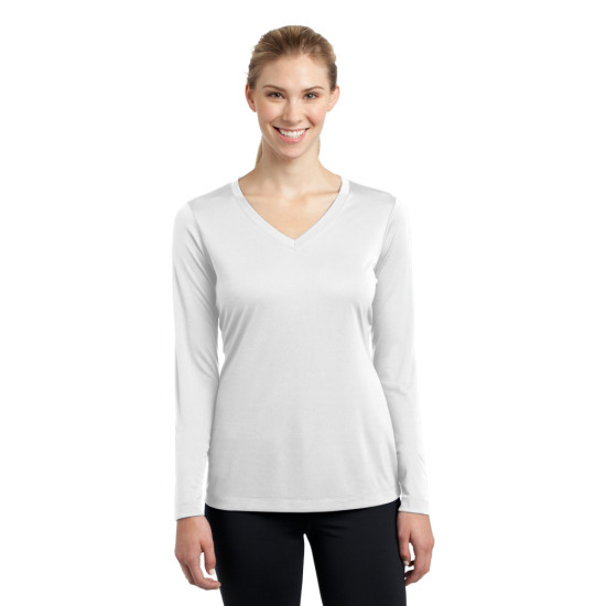 Sport-Tek® Ladies Long Sleeve PosiCharge® Competitor™ V-Neck Tee