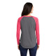 Sport-Tek ® Ladies PosiCharge ® Long Sleeve Tri-Blend Wicking Scoop Neck Raglan Tee