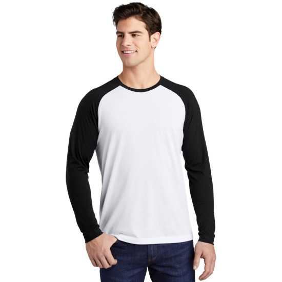 Sport-Tek ® PosiCharge ® Long Sleeve Tri-Blend Wicking Raglan Tee