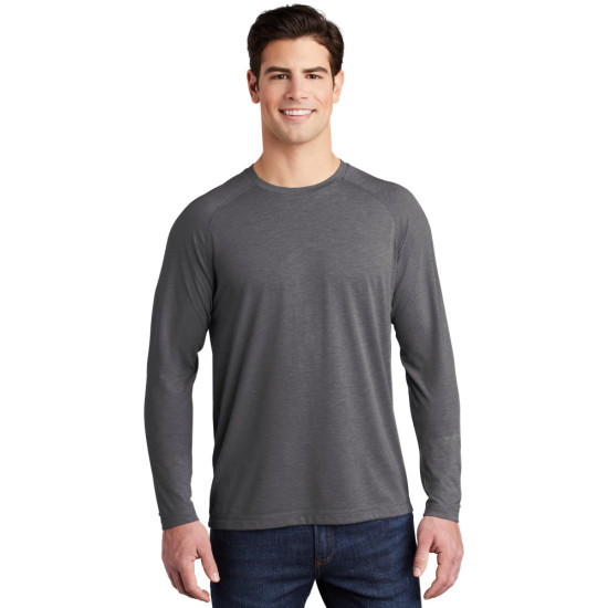 Sport-Tek ® PosiCharge ® Long Sleeve Tri-Blend Wicking Raglan Tee