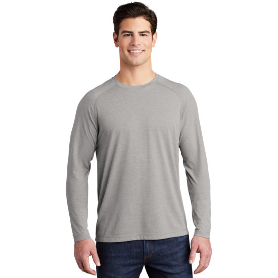 Sport-Tek ® PosiCharge ® Long Sleeve Tri-Blend Wicking Raglan Tee