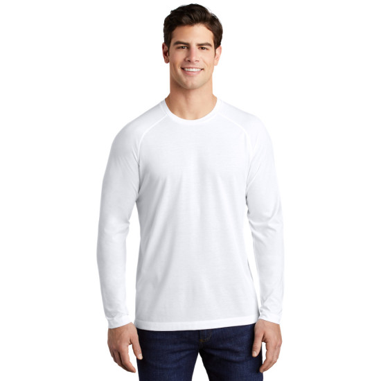 Sport-Tek ® PosiCharge ® Long Sleeve Tri-Blend Wicking Raglan Tee
