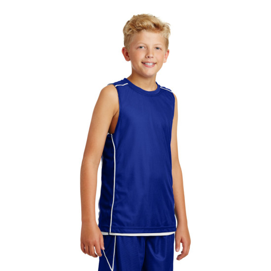 Sport-Tek® Youth PosiCharge® Mesh Reversible Sleeveless Tee