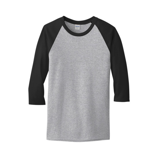 Gildan® Heavy Cotton™ 3/4-Sleeve Raglan T-Shirt