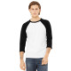 BELLA+CANVAS ® Unisex 3/4-Sleeve Baseball Tee