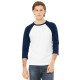 BELLA+CANVAS ® Unisex 3/4-Sleeve Baseball Tee