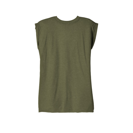 BELLA+CANVAS ® Women’s Flowy Muscle Tee With Rolled Cuffs