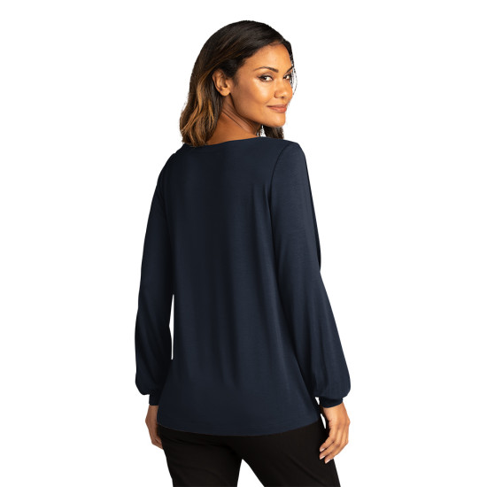 Port Authority ® Ladies Luxe Knit Jewel Neck Top