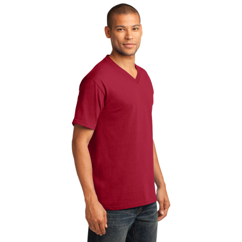 Port & Company® Core Cotton V-Neck Tee