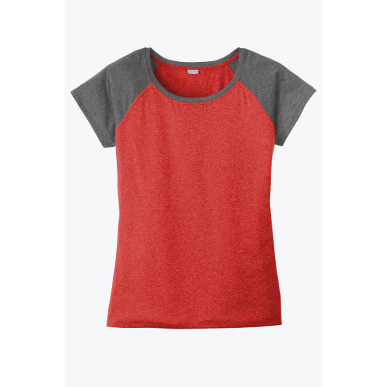 Sport-Tek® Ladies Heather-On-Heather Contender™ Scoop Neck Tee