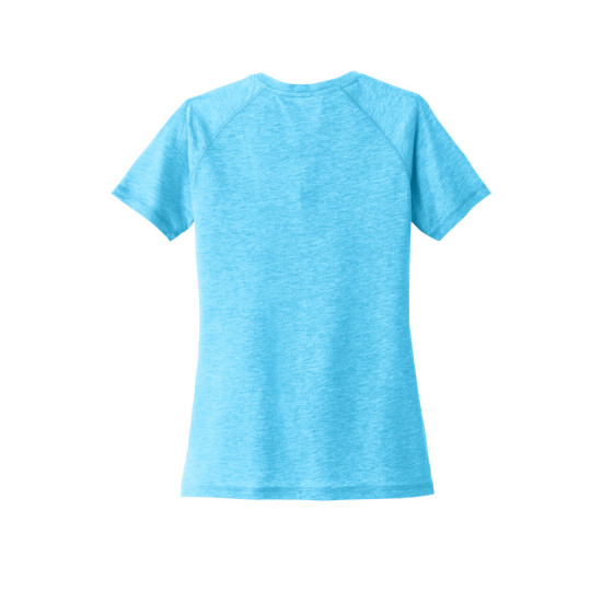 Sport-Tek® Ladies PosiCharge® Tri-Blend Wicking Scoop Neck Raglan Tee