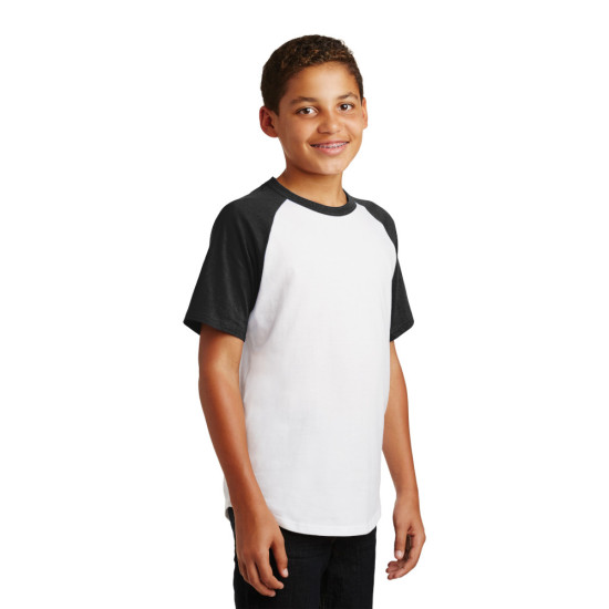 Sport-Tek® Youth Short Sleeve Colorblock Raglan Jersey