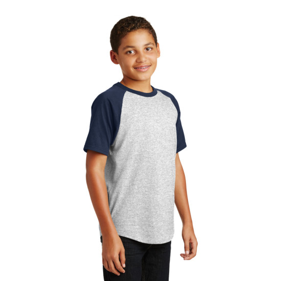 Sport-Tek® Youth Short Sleeve Colorblock Raglan Jersey