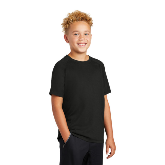 Sport-Tek ® Youth PosiCharge ® Tri-Blend Wicking Raglan Tee