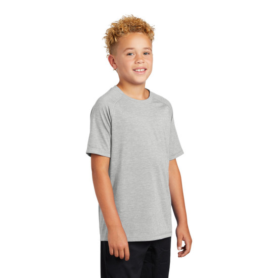 Sport-Tek ® Youth PosiCharge ® Tri-Blend Wicking Raglan Tee