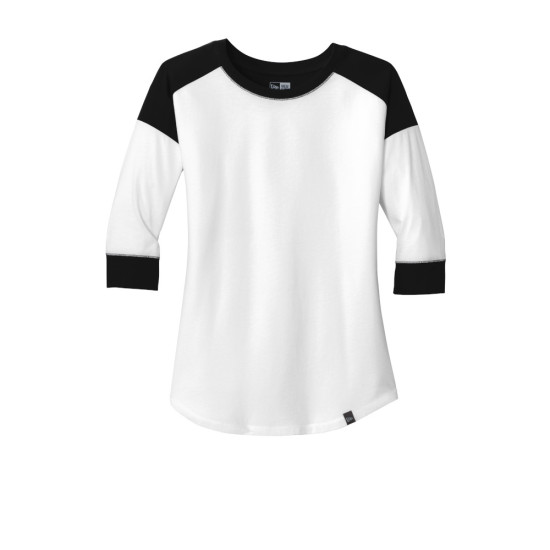 New Era® Ladies Heritage Blend 3/4-Sleeve Baseball Raglan Tee