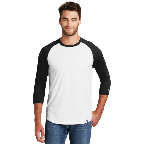 New Era® Heritage Blend 3/4-Sleeve Baseball Raglan Tee
