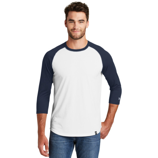New Era® Heritage Blend 3/4-Sleeve Baseball Raglan Tee