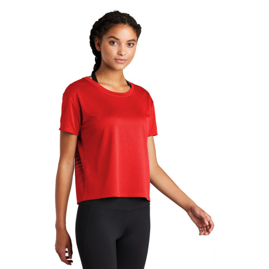 Sport-Tek ® Ladies PosiCharge® Draft Crop Tee