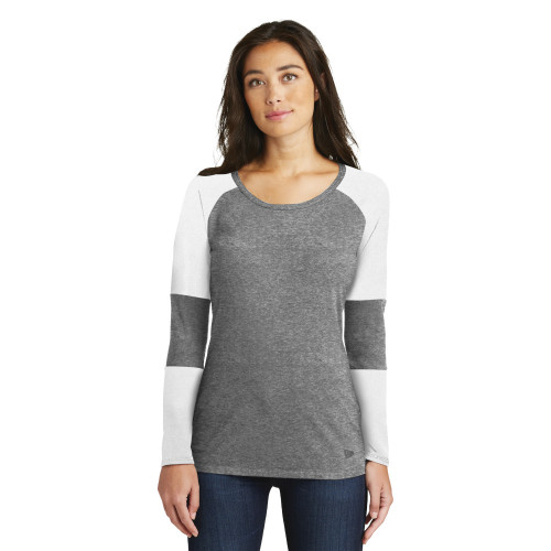 New Era® Ladies Tri-Blend Performance Baseball Tee