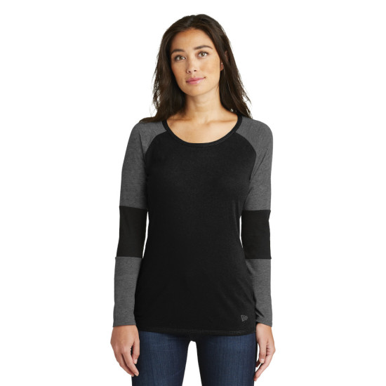 New Era® Ladies Tri-Blend Performance Baseball Tee