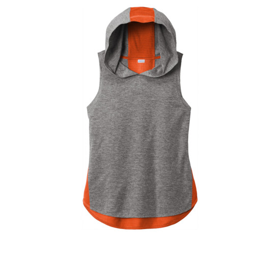 Sport-Tek ® Ladies PosiCharge ® Tri-Blend Wicking Draft Hoodie Tank