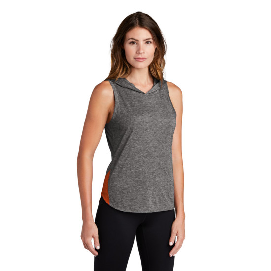 Sport-Tek ® Ladies PosiCharge ® Tri-Blend Wicking Draft Hoodie Tank
