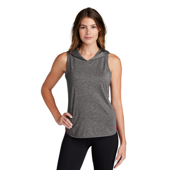 Sport-Tek ® Ladies PosiCharge ® Tri-Blend Wicking Draft Hoodie Tank