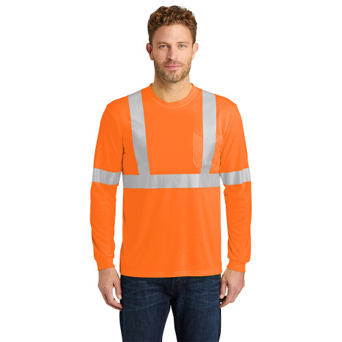 CornerStone® ANSI 107 Class 2 Long Sleeve Safety T-Shirt