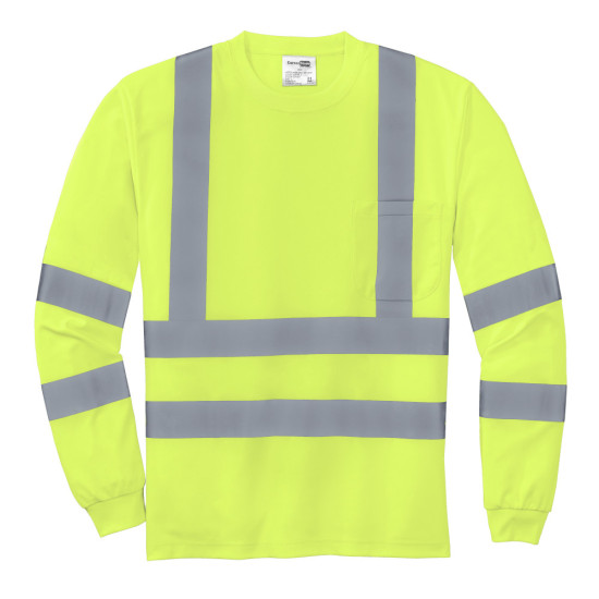 CornerStone® - ANSI 107 Class 3 Long Sleeve Snag-Resistant Reflective T-Shirt