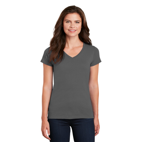 Gildan® Ladies Heavy Cotton™ 100% Cotton V-Neck T-Shirt