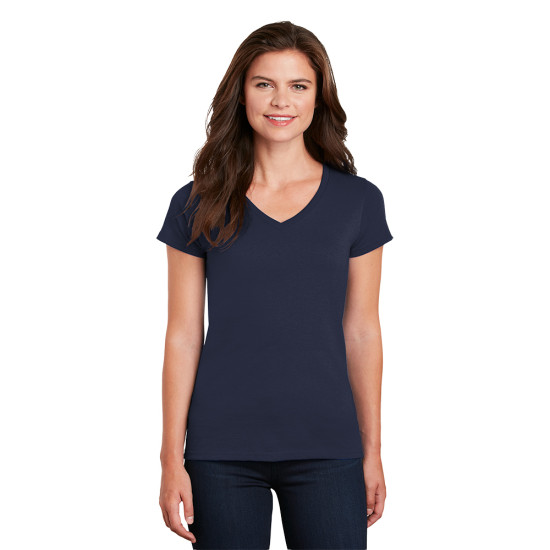 Gildan® Ladies Heavy Cotton™ 100% Cotton V-Neck T-Shirt