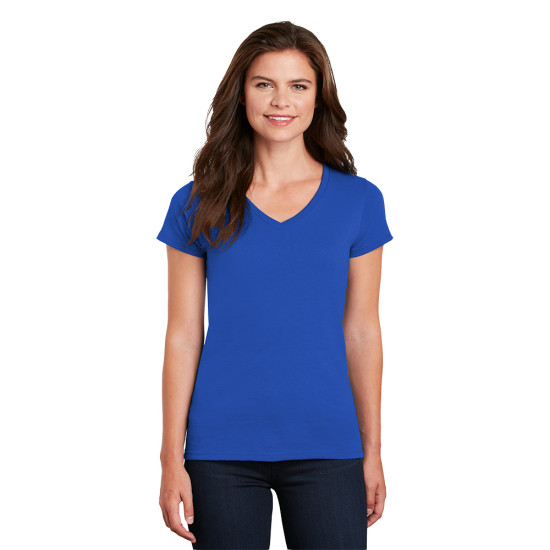 Gildan® Ladies Heavy Cotton™ 100% Cotton V-Neck T-Shirt
