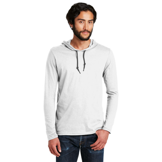 Anvil® 100% Combed Ring Spun Cotton Long Sleeve Hooded T-Shirt