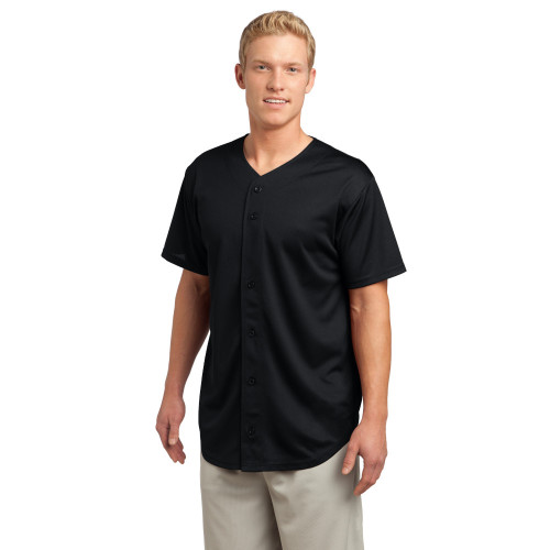 Sport-Tek® PosiCharge® Tough Mesh Full-Button Jersey