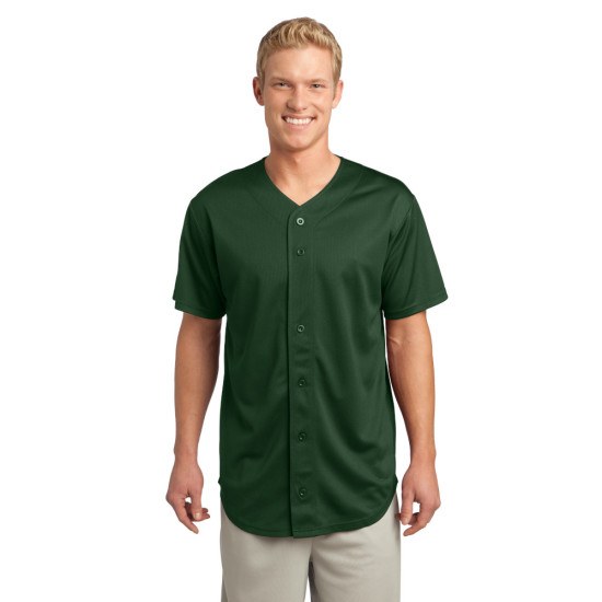 Sport-Tek® PosiCharge® Tough Mesh Full-Button Jersey