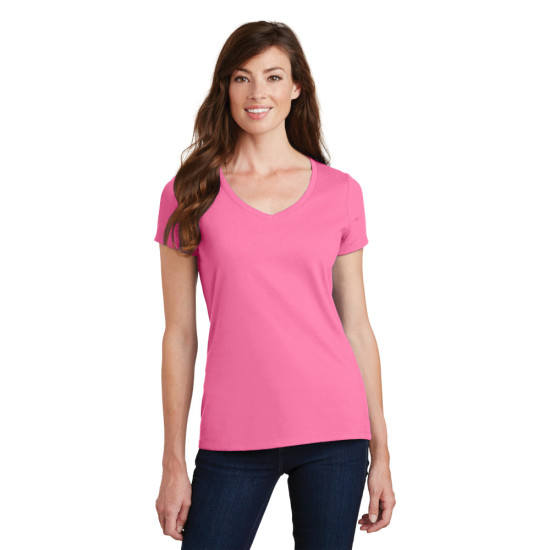 Port & Company® Ladies Fan Favorite™ V-Neck Tee