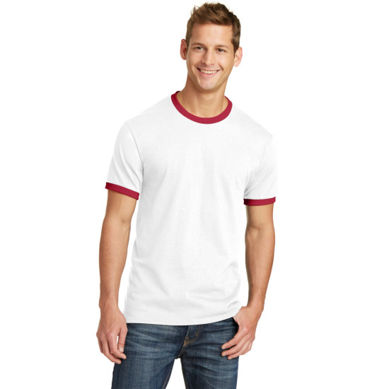 Port & Company® Core Cotton Ringer Tee