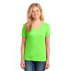 Port & Company® Ladies Core Cotton V-Neck Tee