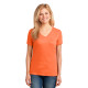 Port & Company® Ladies Core Cotton V-Neck Tee